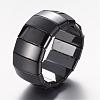 Magnetic Hematite Stretch Bracelets BJEW-D426-02-2