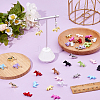 36Pcs 12 Colors Alloy Pendants FIND-HS0002-61-3