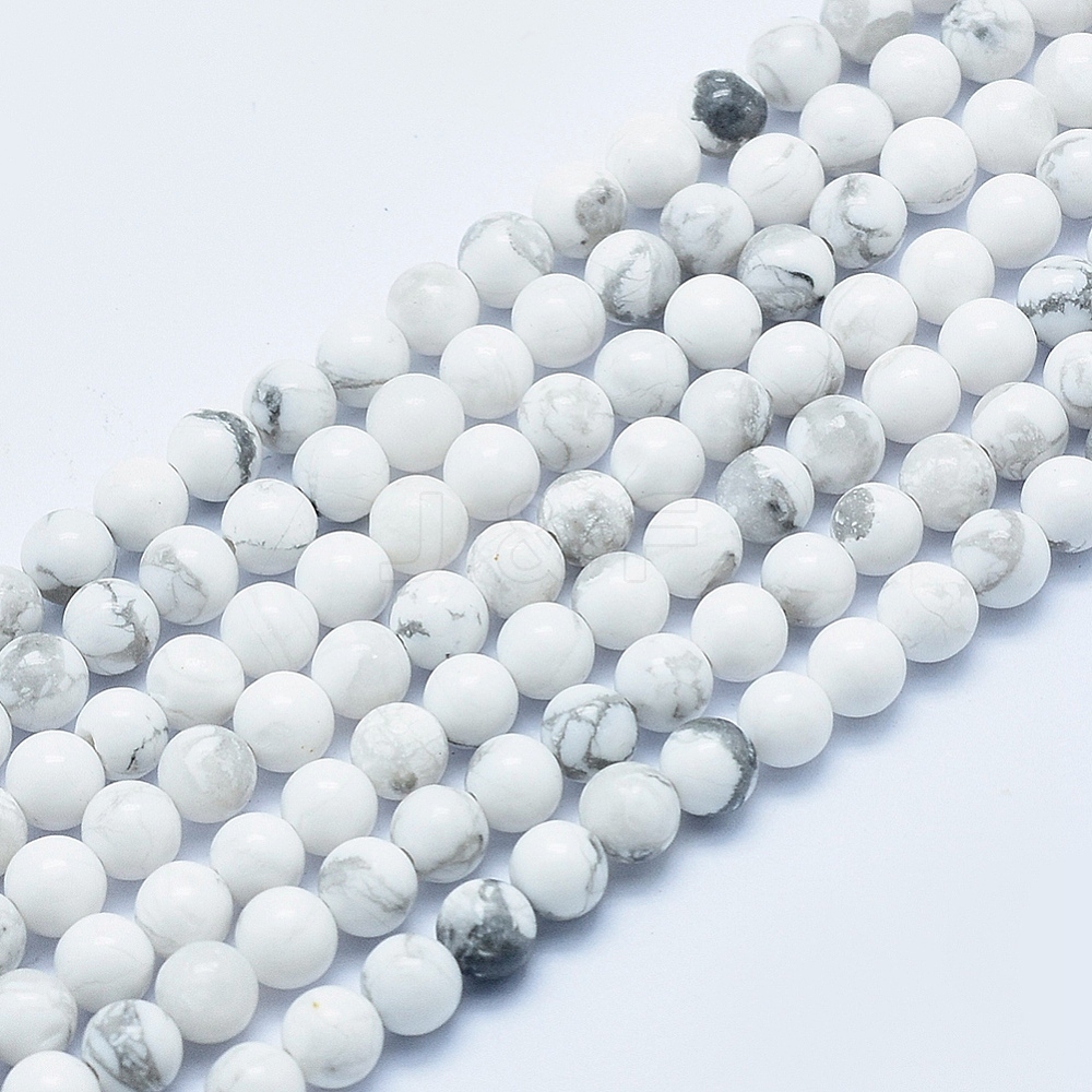 Wholesale Natural Howlite Beads Strands Jewelryandfindings Com