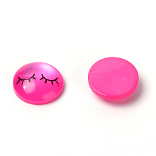 Resin Cabochons RESI-WH0014-32A