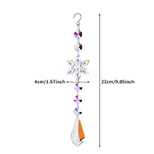 Snowflake Faceted Glass Suncatchers PW-WG24776-01