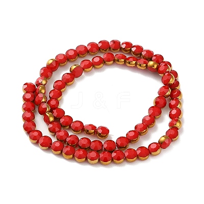 Electroplate Glass Beads Strands EGLA-A040-01A-1