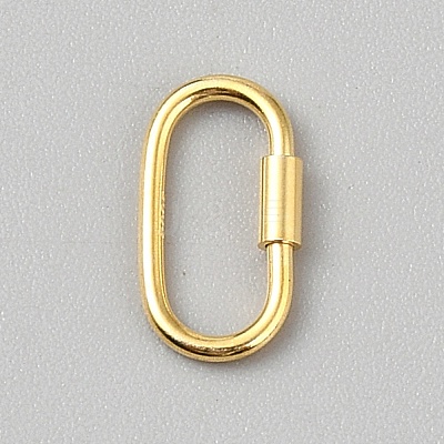 925 Sterling Silver Locking Carabiner STER-WH0007-10G-1