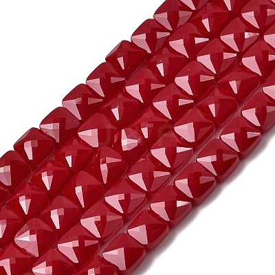 Opaque Glass Beads Strands GLAA-L050-C19-1
