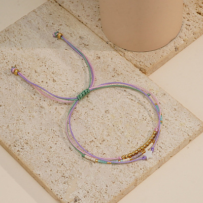 Handmade MIYUKI Glass Seed Braided Bead Multi-layer  Bracelets for Women IY0959-1-1