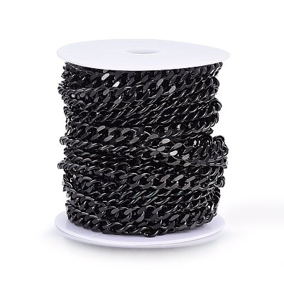 304 Stainless Steel Cuban Link Chains CHS-H020-06B-1