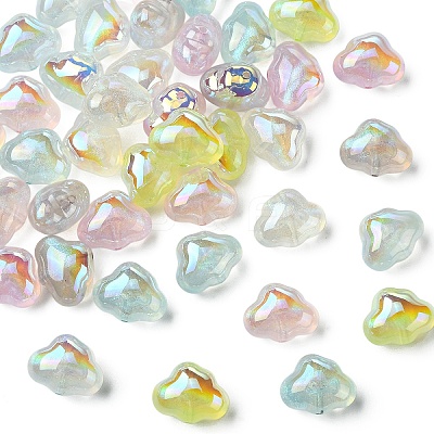 42Pcs 7 Colors Transparent Acrylic Beads MACR-YW0004-68-1
