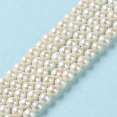 Natural Cultured Freshwater Pearl Beads Strands PEAR-E018-75-1