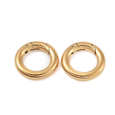 Ion Plating(IP) 316 Stainless Steel Spring Gate Rings LS-STAS-M296-01G-C-1