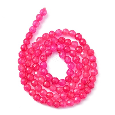 Natural White Jade Beads Strands G-G620-4mm-M-1