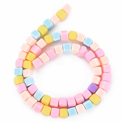 Handmade Polymer Clay Beads Strands CLAY-T020-09F-1