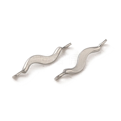 Non-Tarnish 304 Stainless Steel Links Connector Charms STAS-Q323-08P-1