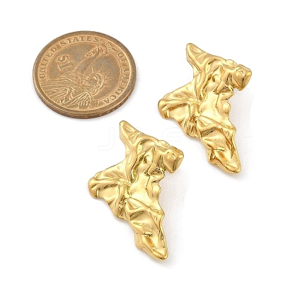 304 Stainless Steel Stud Earrings For Women EJEW-B113-01G-02-1