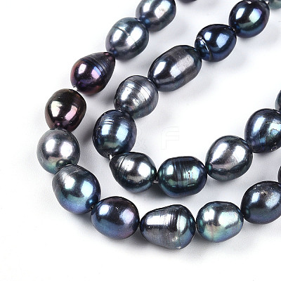 Natural Cultured Freshwater Pearl Beads Strands PEAR-N012-09F-01-1