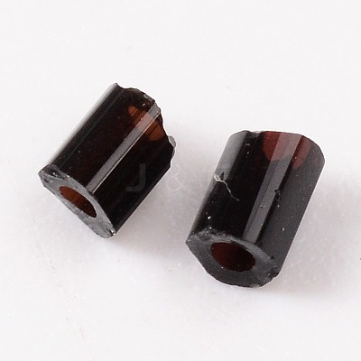Tube Glass Bugle Beads X-SEED-R010-49-1