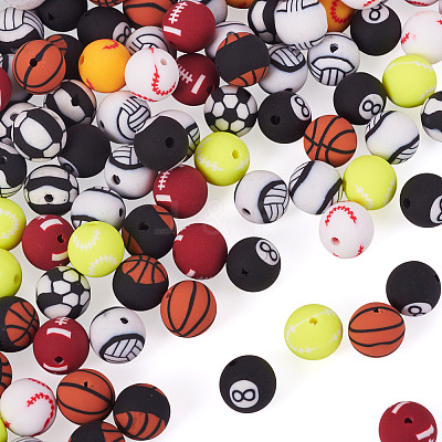 220Pcs 11 Styles Handmade 8 Ball Polymer Clay Beads CLAY-TA0001-88-1