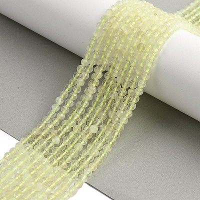 Natural Lemon Quartz(Heated) Beads Strands G-K366-B01-02-1