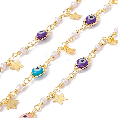 Handmade Eco-friendly Brass Star Charms Chain CHC-E025-01G-1