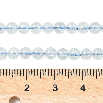 Natural Aquamarine Beads Strands G-P576-4mm-01A-1