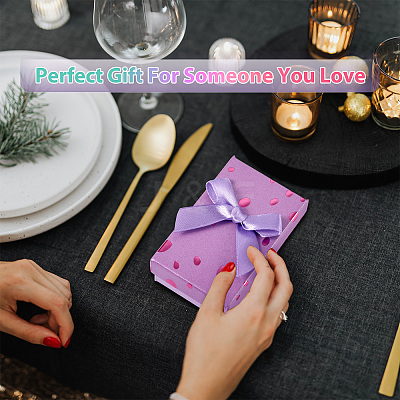 Polka Dot Pattern Cardboard Jewelry Packaging Boxes CON-TAC0011-04B-04-1