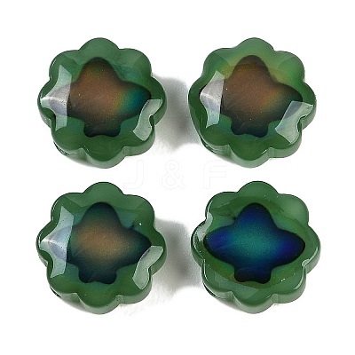 Two Tone Glass Mood Beads GLAA-Z007-07D-1