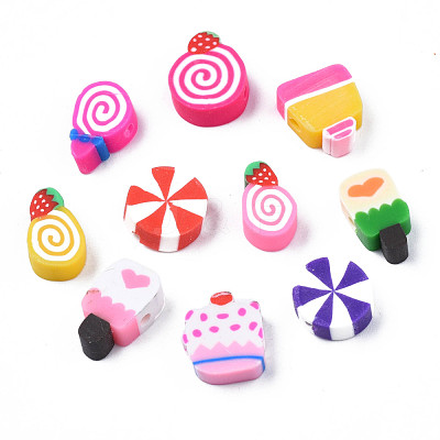 Handmade Polymer Clay Beads CLAY-N011-42-1