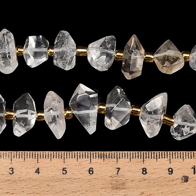 Natural Quartz Crystal Beads Strands G-F833-T02-02-1