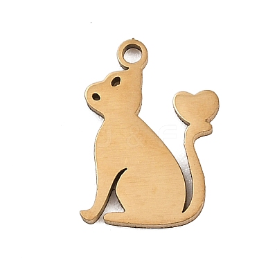 201 Stainless Steel Charms STAS-Z155-03G-1