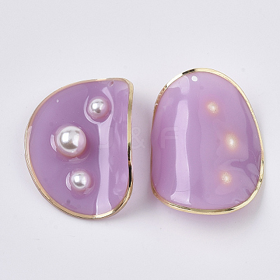 Epoxy Resin Pendants RESI-N019-06C-1
