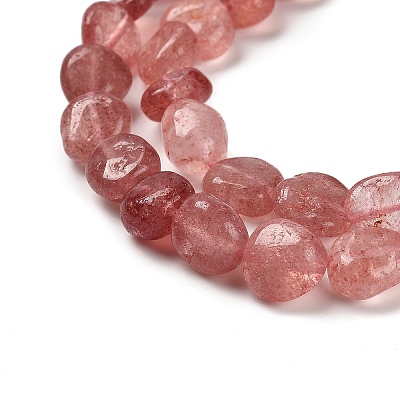 Natural Strawberry Quartz Beads Strands G-P497-01E-06-1