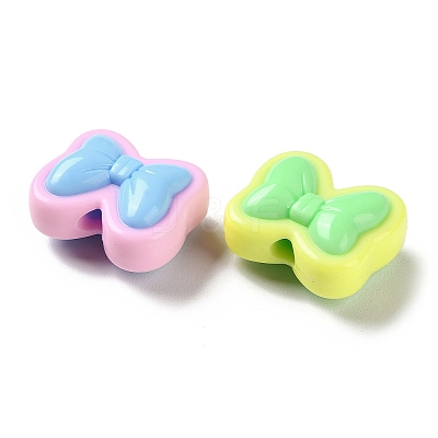 Two Tone Opaque Acrylic Beads SACR-I005-08E-1