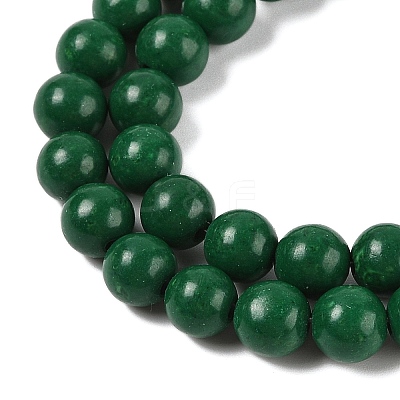 Natural Mashan Jade Round Beads Strands G-D263-8mm-XS35-1