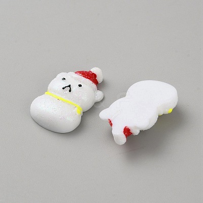 Christmas Opaque Resin Decoden Cabochons LS-DIY-WH0430-833B-1