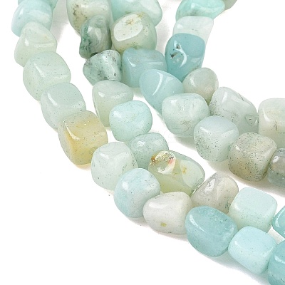 Natural Flower Amazonite Beads Strands GG-CBA9392-14-1
