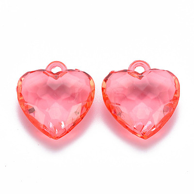 Transparent Acrylic Pendants TACR-T024-03B-910-1