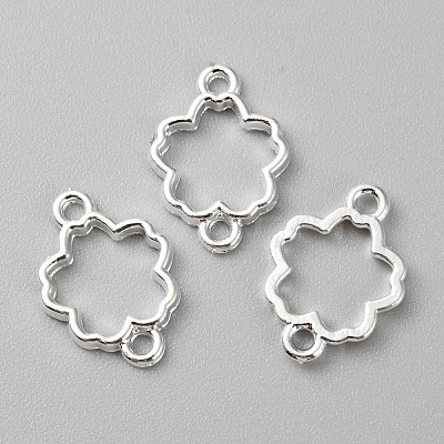 Zinc Alloy Open Back Bezel Connector Charms FIND-WH0139-69E-S-1