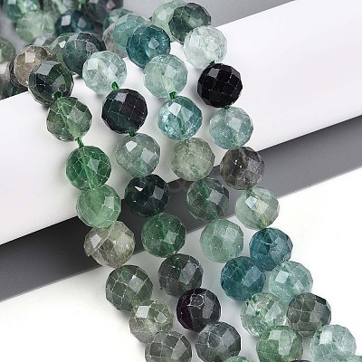 Natural Fluorite Beads Strands G-S345-10mm-31-1