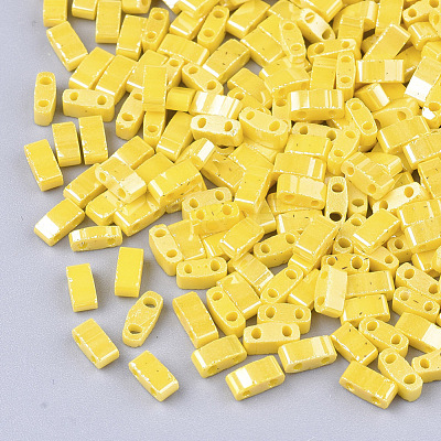2-Hole Opaque Glass Seed Beads SEED-S023-06L-1
