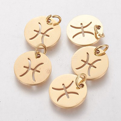 304 Stainless Steel Charms STAS-Q201-T445-12G-1