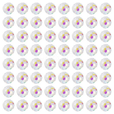 80Pcs AB Color Plated Glass Beads EGLA-TA0013-01A-1
