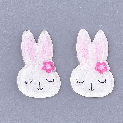 Bunny Plastic Cabochons X-KY-T010-21-1