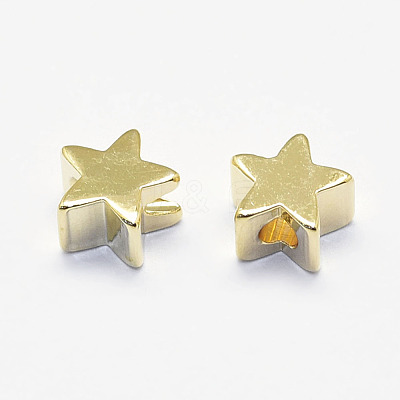 Long-Lasting Plated Brass Beads KK-K193-A-056G-NF-1