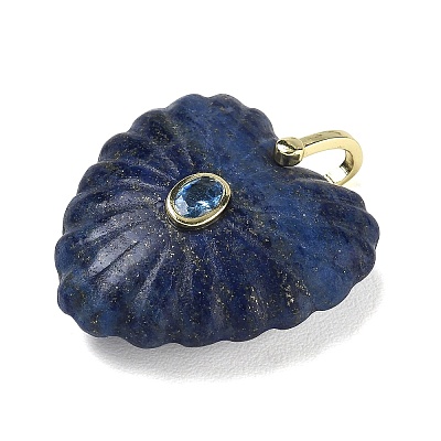 Dyed Natural Lapis Lazuli Carved Pendants G-C276-01G-16-1