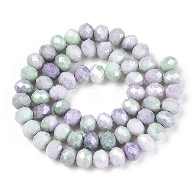 Ombre Effect Dyed Glass Beads Strands X-GLAA-C023-02B-A-1
