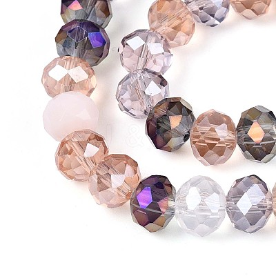 Electroplate Glass Beads Strands EGLA-N022-02A-A02-1