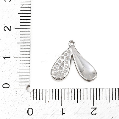 304 Stainless Steel Pendant Rhinestone Settings SA-CBA038A-01A-P-1