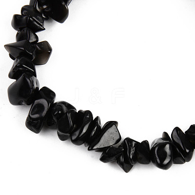 Unisex Chip Glass Beaded Stretch Bracelets BJEW-S143-59-1