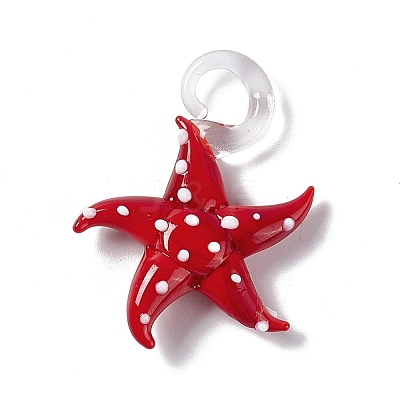 Handmade Lampwork Pendants LAMP-G155-01C-1
