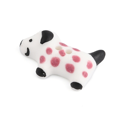 Dog Ceramic Buttons BUTT-I018-01A-02-1