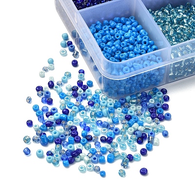 8500Pcs 10 Style Glass Seed Beads SEED-YW0001-80B-1
